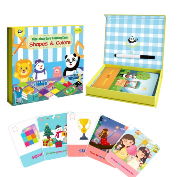 PANDA JUNIOR | Wiple-Clean Early Learning Cards  - Shapes & Colors PJ003-2 | 49700231