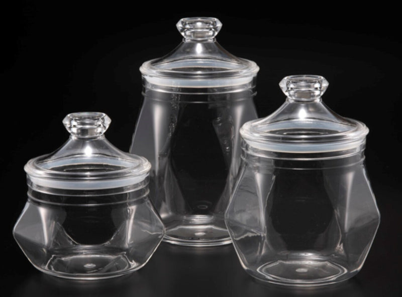 VAGUE | Acrylic Diamond Transparent Jar M | 02-700