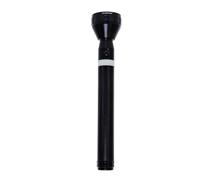 OLSENMARK | 356Mm Rechargeable Led Flashlight With Night Glow, Black | Omfl2610