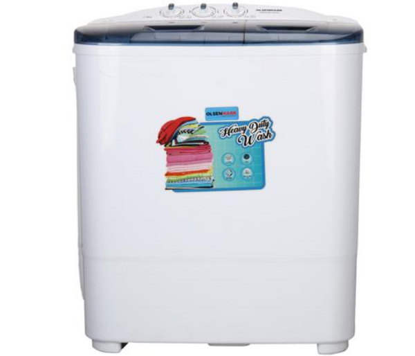 OLSENMARK | 360W Twin Tube Washing Machine - White | OMSWM1522