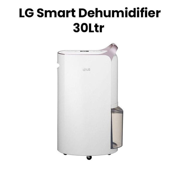LG | Smart Dehumidifier Dual Inverter Compressor Smart Efficiency H13 HEPA Filter White |  MD19GQGE0