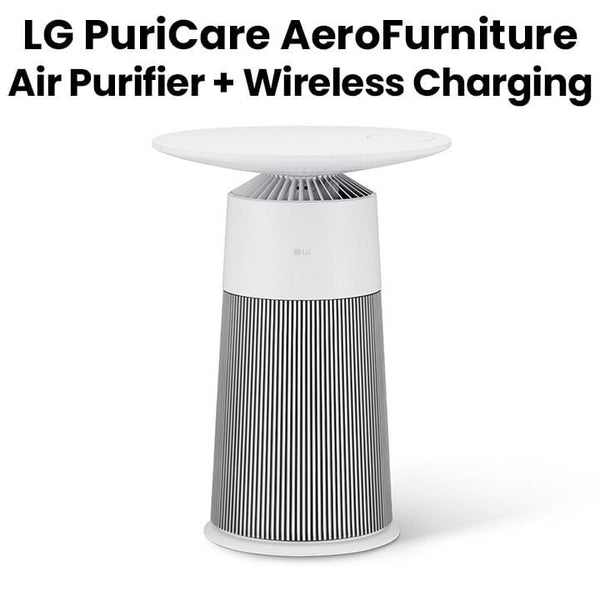 LG | PuriCare AeroFurniture Air Purifier UVnano Technology PM 1.0 Air Quality Detection Cream White | AS20GPHK0