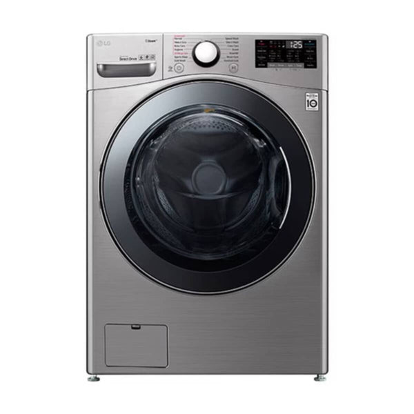 LG | 24Kg Front load washing machine, Stainless Steel colour, Steam6 Motion DD Motor, Thin Q Wi-Fi | F0P3CYVDT