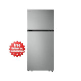 LG | Double Door Refrigerator 496L Smart Inverter Compressor Door Cooling+ Linear Cooling - Platinum Silver | GN-R702SFAH
