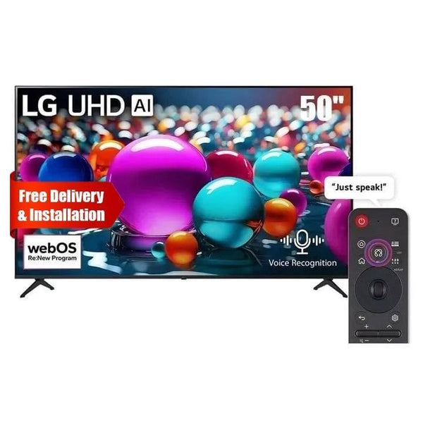LG | Dolby Audio Quad-Core Processor Ultra HD 4K Smart TV 50" Black | 50UA85006LA