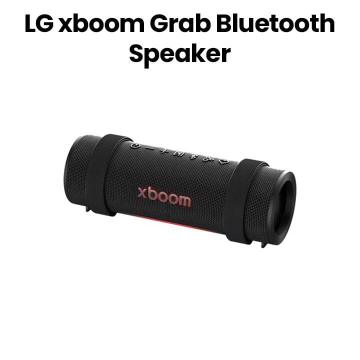 LG | XBOOM Grab Bluetooth Speaker Signature Sound by Will.I.Am IP67-Rated Water And Dust Resistance 20ÃƒÆ’Ã‚Â¢ÃƒÂ¢Ã¢â‚¬Å¡Ã‚Â¬Ãƒâ€šÃ‚Â¯Hours Battery Black | GRAB AARELBK