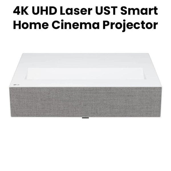 LG | CineBeam 4K UHD Laser UST Smart Home Cinema Projector Ultra Short Throw Laser 4K UHD And 8.3 Mega Pixel White | HU715QW