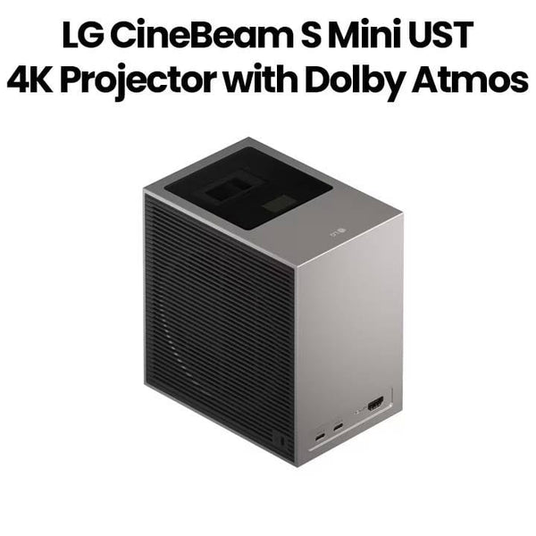 LG | CineBeam S Mini UST 4K Projector Auto Screen Adjustment Up To 100 Projection Silver |PU615U