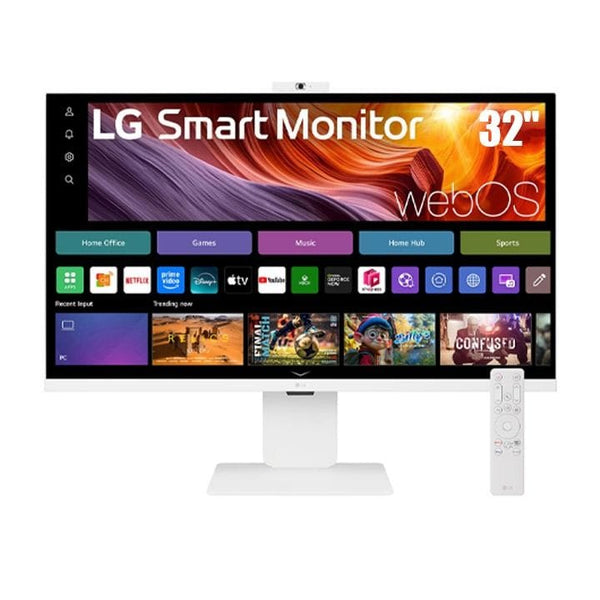 LG | 32" 4K UHD IPS Smart Monitor, White | 32U850SA-W.AMA