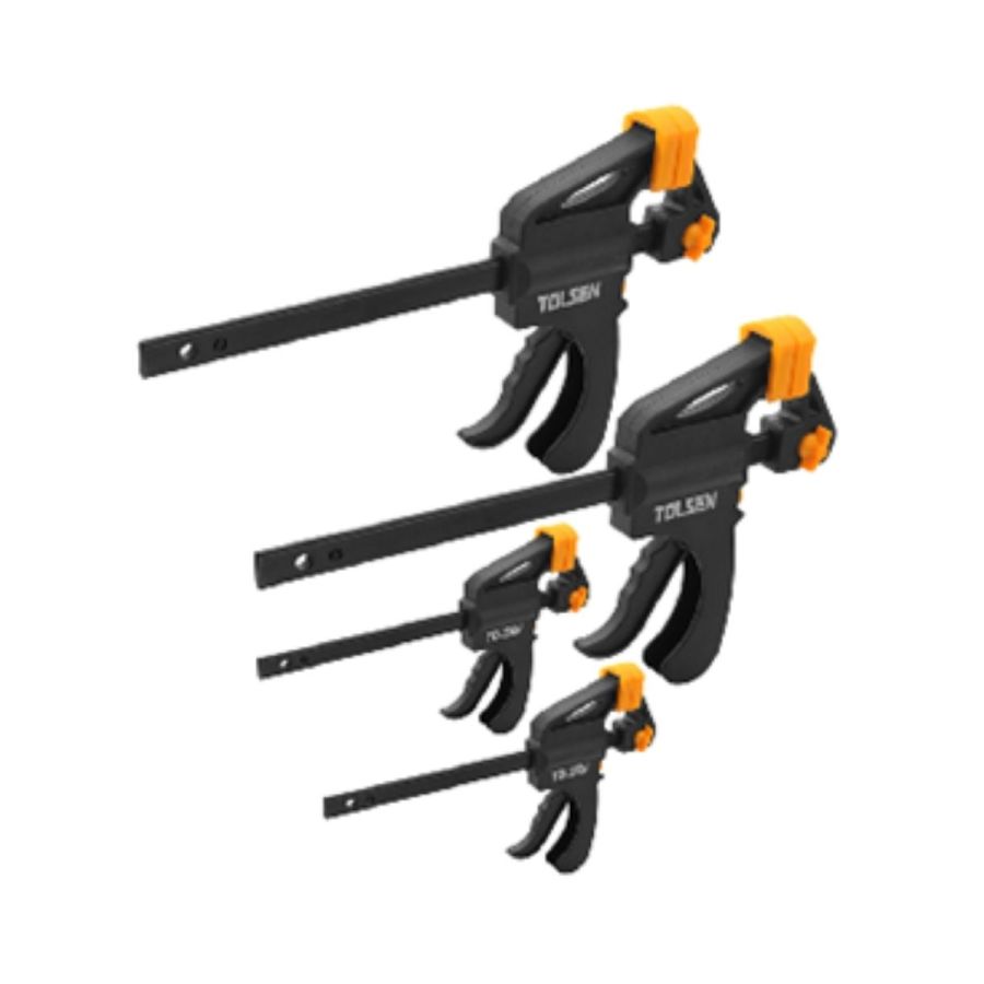 TOLSEN | Quick Ratchet Bar Clamp 2Pcs-4"inch, 2Pcs-6"inch | 10209
