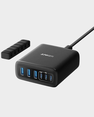 ANKER | 112W 6 Ports Multi-Device GaN Charger 3 USB-C Fast Charging Black | A2154K11