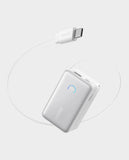 ANKER | 10000mAh Power Bank with Built In Retractable USB C Cable White | A1638H21