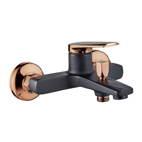 MILANO | Dulce Bath Shower Mixer Rose Gold + Matt Black With Shower Set-Made In China | 140100100907