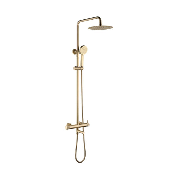 MILANO | Plus Ciro Rain Shower Column Set Brushed Brass | 140100100936