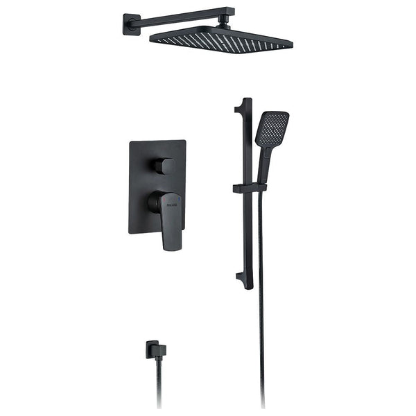 MILANO | Yana Concealed Rain Shower Set-Matt Black | 140100100962