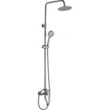 MILANO | Plus Bayz Plus Bath Shower Mixer Complete Set Wall-Mounted Bathroom Faucet with Hand Shower Durable Metal Construction & Modern Sleek Design Chrome | 140100100988