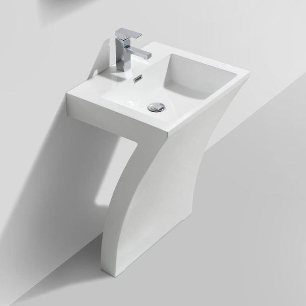 MILANO | Wash Basin L Shape White Milano | 140100200483