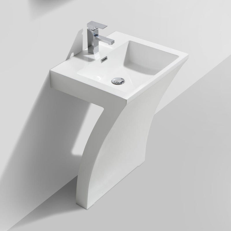 MILANO | Wash Basin L Shape White Milano | 140100200483