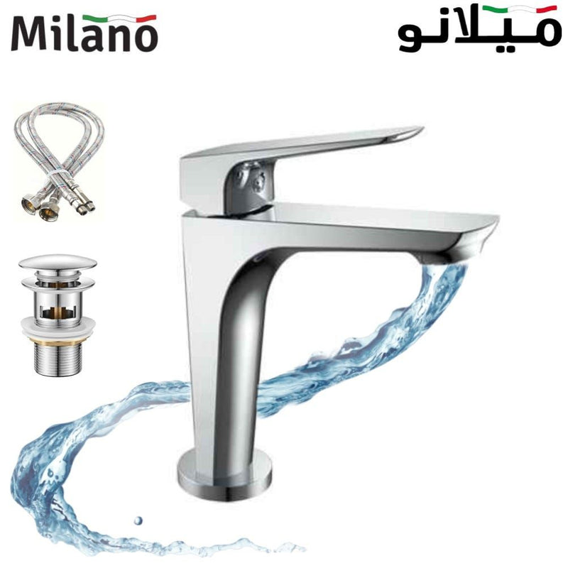 MILANO | Coral Basin Mixer With Click Pop Up Waste | 140100200554