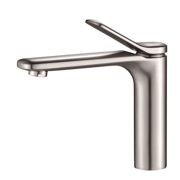 MILANO | Mita Basin Mixer With Pop Up Waste Brush Nickel | 140100200760
