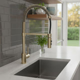 MILANO | Plus Pia Spring Pullout Sink Mixer Matt Gold Made In China | 140100300499