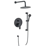 MILANO | Luxe Bayz Two Way Concealed Bath Shower Mixer Complete Set Matt Black | 140100800857