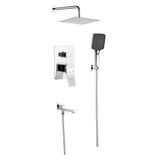 MILANO | Luxe Arc 3 Way Concealed Shower Mixer Complete Set Chrome | 140101000738