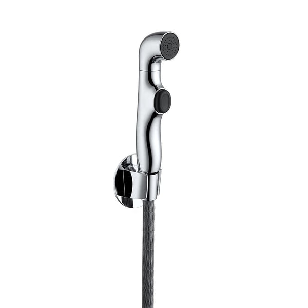 MILANO | Plus Telephone Shattaf Set Chrome Classic Handheld Bidet Spray Durable Chrome Finish Stylish Bathroom Accessory |  140200100287