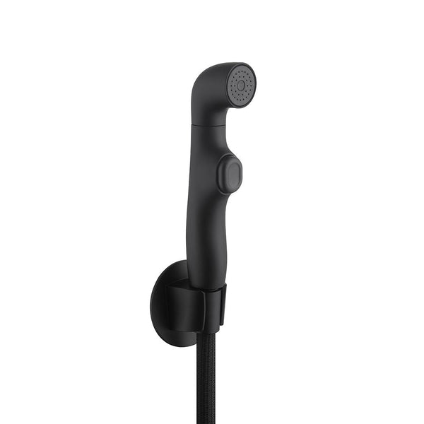 MALINO | Plus Telephone Shattaf Set Matt Black Classic Handheld Bidet Spray Durable Matte Finish Stylish Bathroom Accessory |  140200100288