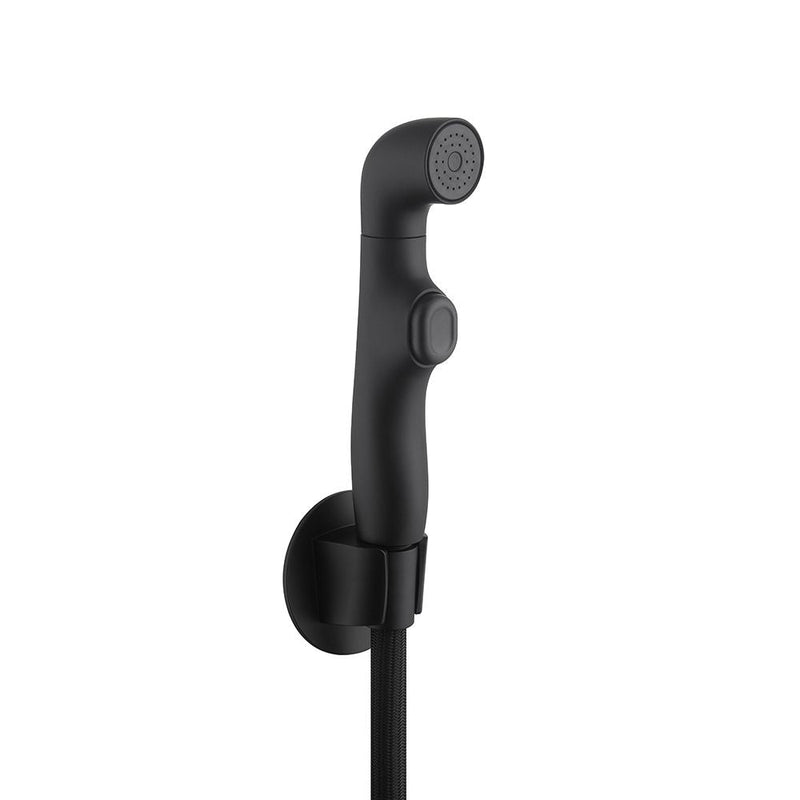 MALINO | Plus Telephone Shattaf Set Matt Black Classic Handheld Bidet Spray Durable Matte Finish Stylish Bathroom Accessory |  140200100288