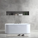 MILANO | Viane Freestanding Bathtub 1700 x 800 x 600 Matt Grey Made In China | 140400400161
