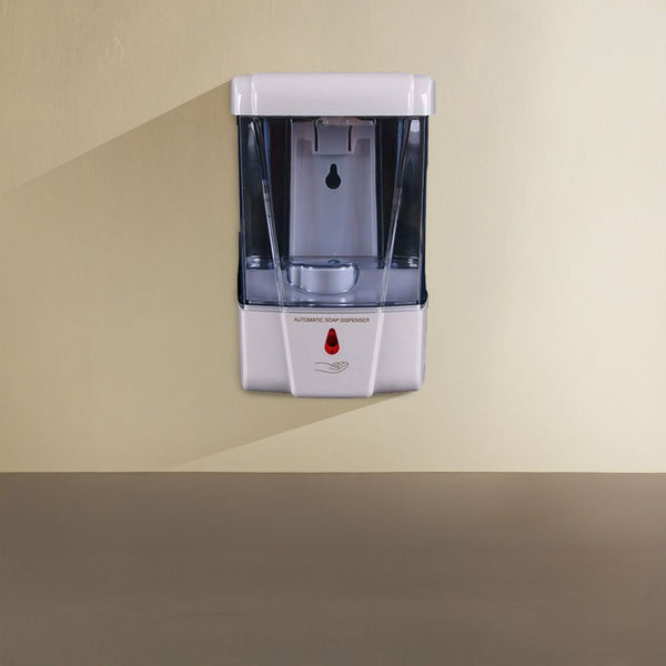MILANO | Wall-Mounted Liquid Soap Dispenser Modern Refillable Soap Pump for Bathroom & Kitchen Durable ABS Material Sleek Design Easy Use & Hygienic Solution White | 140400500705