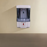 MILANO | Wall-Mounted Liquid Soap Dispenser Modern Refillable Soap Pump for Bathroom & Kitchen Durable ABS Material Sleek Design Easy Use & Hygienic Solution White | 140400500705