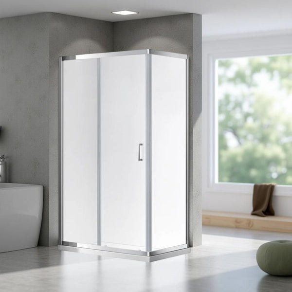 MILANO | Shower Cubicle 1200 800 1950 Chrome Bb 3F Rectangular Made In China | 140400501194