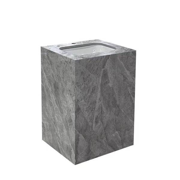 MILANO | Plus Tansy Mabrle Free Standing Basin SJ475 600 500 800Mm Grey | 140400501231