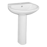 MILANO | Wash Basin With Pedestal 1White 24'' Made In China Kn189 | 140500200152