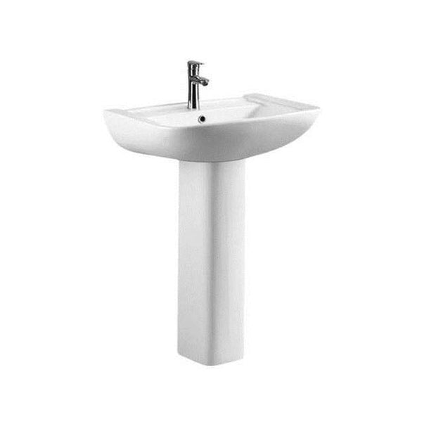 MILANO | Wash Basin Full Pedestal 430 610 475 850Mm White Made In China | 140500201382