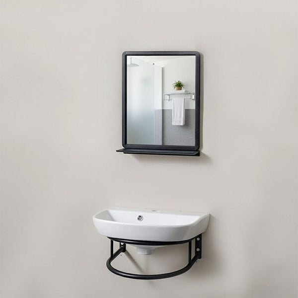 MILANO | Plus Wall Hung Basin With Mirror & Holder N6079 Made In China | 140501601410