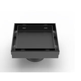 MILANO |  Concealed Floor Drain Msd 15Tc Matt Black 15X15 Ss304 Made In China | 141400100540