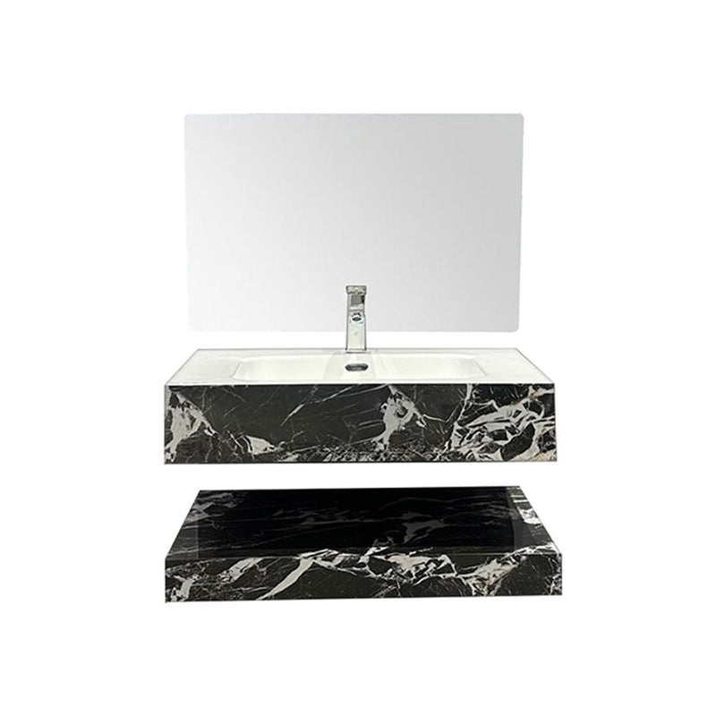 MILANO | Sintered Stone Vanity With Mirror 80x46x20 Model N6036 | 142400101278