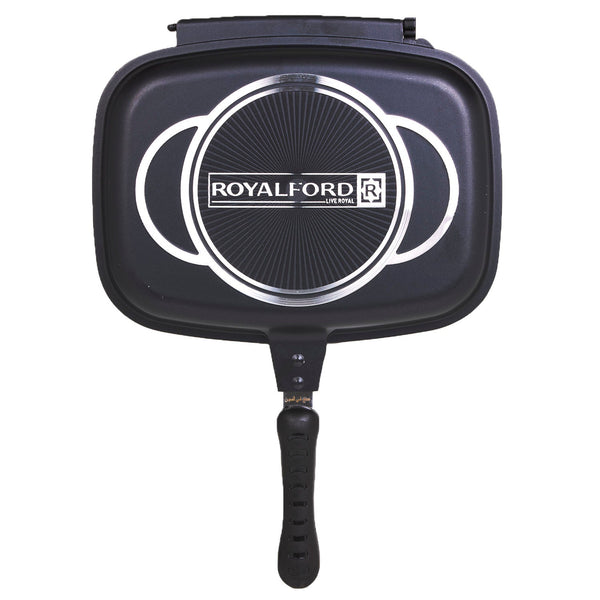 ROYALFORD | 32cm Double Grill Pan with Magnetic Lock | RF5515