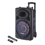 GEEPAS | Rechargeable Trolley Speaker 40000W PMPO Powerful Sound 12