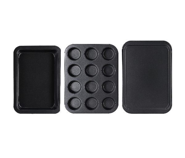 ROYALFORD | 3 Piece Baking Set Black | RF9900