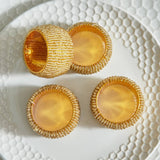 HOMEBOX | Blaze Embellished Napkin Ring - Set of 4 | 160924781