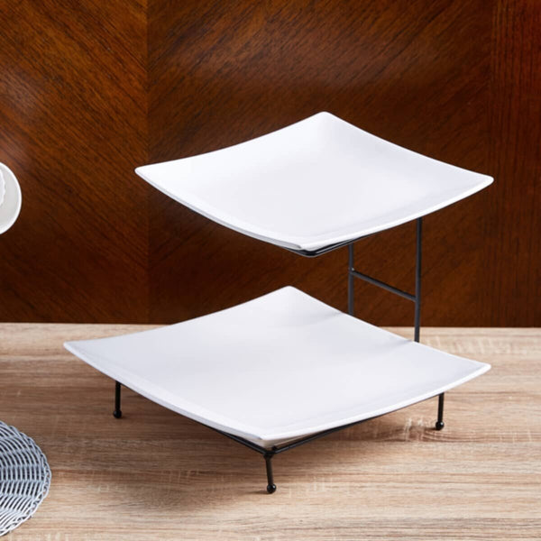HOMEBOX | Nova 2-Tier 3-Piece Serving Set | 162137377