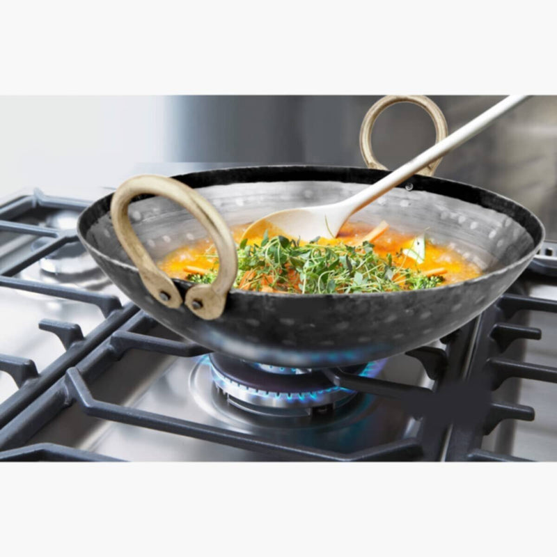 HOMEBOX | Ferric Wrought Iron Wok - 30 cm | 163909393