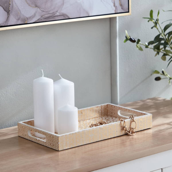 HOMEBOX | Armaya Zellige Print Tray - 35x20x4 cm | 165712950
