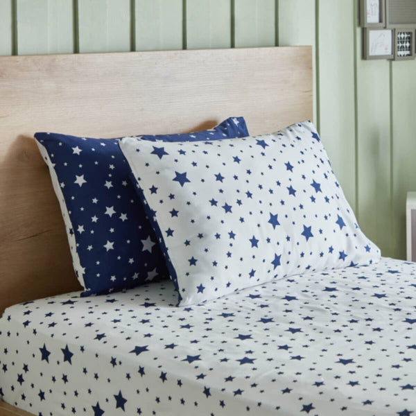 HOMEBOX | Nora Starry Nights 2-Piece Reversible Microfibre Pillow Cover Set - 50x75 cm | 165861591