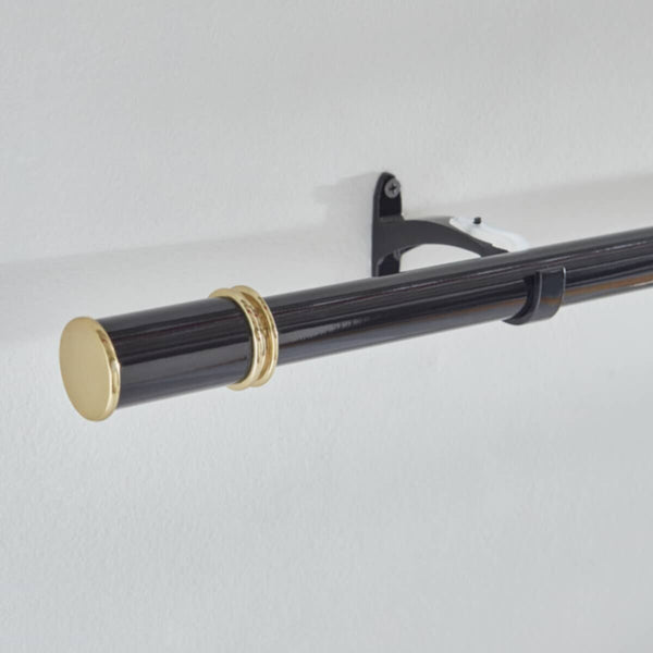 HOMEBOX | Zoe Powder Coated 25mm Extendable Single Curtain Rod 110-320 cm | 165874152