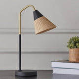 HOMEBOX | Stark Metal Table Lamp with Paper Rope Shade - 28x15x48 cm | 166057392